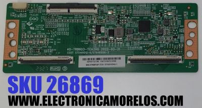 T-CON PARA TV PIONEER / NUMERO DE PARTE M8-0TRBP2P-TC8 / 40-TRB603-TCA2HG / ST5461D12-6 / ST6461D06-3 / ST4251D02-1 / PANEL LVU430CSDX / DISPLAY ST4251D02-1 VER.2.1 / MODELO PLE-43S11UHD