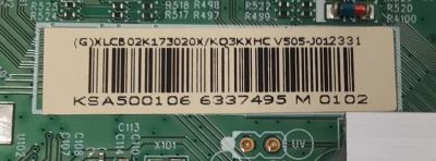 MAIN PARA TV VIZIO 4K·UHD·HDR ((SMART CAST)) / NUMERO DE PARTE XLCB02K173 / 715GB692-M01-B00-004K / (G)XLCB02K173020X / KQ3KXHC / PANEL TPT500WR-DJ7QE1.N REV:SD2AY / DISPLAY V500DJ7-QE1 REV.D2 / MODELO V505-J01 / V505-J01 LTC6E8WZ - Imagen 3