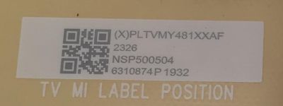 FUENTE DE PODER PARA TV VIZIO / NUMERO DE PARTE PLTVMY481XXAF / 715GC283-P01-000-003M / (X)PLTVMY481XXAF / NSP500504 / 6310874P / PANEL TPT500WR-DJ7QE1.N REV:SD2AY / MODELO V505-J01 / V505-J01 LTC6E8WZ - Imagen 2