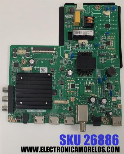 MAIN FUENTE ((COMBO)) PARA TV WESTINGHOUSE HD ((ROKU TV)) / NUMERO DE PARTE 260104026520 / TPD.SK308CL.PB751 / 4100251048 / 1000090349 / 110-4000094 / A22063126 / PANEL HK315LEDM-JH4ZH / DISPLAY PT320AT02-2 VER.2.0 / MODELO WR32HX2210
