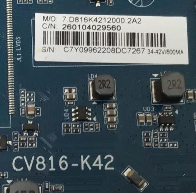 MAIN FUENTE ((COMBO)) PARA TV WESTINGHOUSE HD ((ROKU TV)) / NUMERO DE PARTE 260104029560 / CV816-K42 / 7.D816K4212000.2A2 / DISPLAY V320BJ8-Q01 REV.C1 / MODELO WR32HX2210 - Imagen 2
