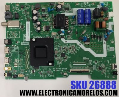 MAIN FUENTE ((COMBO)) PARA TV TCL FHD·HDR ((GOOGLE TV)) / NUMERO DE PARTE G0301-000450 / 40-MT21T9-MPB2HG / 11602-501009 / G0301-000450-Z00 / G0301-000450-Z0S / V8-T221T04-LF / PANEL LVF400NDEL / DISPLAY PT400CT02-1 VER.1.0 / MODELO 40S350G