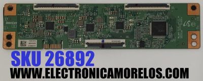 T-CON PARA TV ONN / NUMERO PARTE 7ACDJ1016 / B002HWJ00 / 351Z035-K / M004V00R / AT328G0147 / DISPLAY V430DJ1-Q01 REV.D2 / MODELO 100012584 (43")