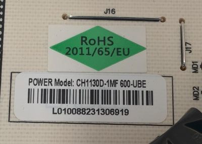 FUENTE DE PODER PARA TV RCA / NUMERO DE PARTE CH1130D-1MF / CH1130D-1MF 600-UBE / PCB:CH1130D-1MF 600-UBE / L010088231306919 / PANEL C500Y19-5C / MODELOS ARK5017ILED / ARK-5017ILED / 50PFL5756/F8 / 100097811 (50 PULGADAS) / RTRU6528-C-CA / WR50UX4210 - Imagen 2