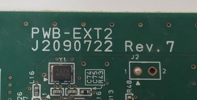 TARJETA INTERFACE PARA TV NEC ORIGINAL / NUMERO DE PARTE CNPCDQN1 / 715G6583-M02-000-006K / (Q)CNPCDQN1 / PWB-EXT2 / J2090722 REV.7 / MODELO X464UNS - Imagen 3