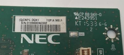 TARJETA INTERFACE PARA TV NEC ORIGINAL / NUMERO DE PARTE CNPCDQN1 / 715G6583-M02-000-006K / (Q)CNPCDQN1 / PWB-EXT2 / J2090722 REV.7 / MODELO X464UNS - Imagen 2