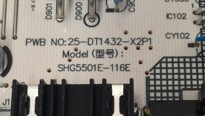 FUENTE DE PODER PARA TV VIZIO ORIGINAL / NUMERO DE PARTE 60101-05505 / SHG5501E-116E / 25-DT1432-X2P1 / SHG5501E-116E-1 / PANEL BOEI550WQ1 / MODELO M55Q6-L4 / M55Q6-L4 LBSFN8JA - Imagen 2