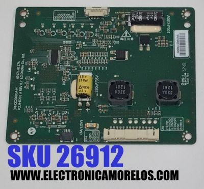LED DRIVER PARA TV LG ORIGINAL / NUMERO DE PARTE 6917L-0117A / 3PHCC20005A-H / PCLH-D201 A REV 0.7 / PANEL LC470EUN / DISPLAY LC470EUN (SF)(F2) / MODELO 47GA6400 / 47GA6400-UD / 47GA6400-UD.BUSYLMR