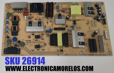 FUENTE DE PODER PARA TV ELEMENT ORIGINAL / NUMERO DE PARTE PLTVHI401KXA1 / 715G9582-P01-000-003S / (X)PLTVHI401KXA1 / TPV 715G9582-P01-000-003S / PANEL TPT650J1-QUBN90.K REV:S9840A / MODELO E4SW6518RKU