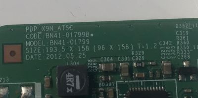 MAIN PARA TV SAMSUNG ORIGINAL / NUMERO DE PARTE BN96-24580A / BN41-01799B / BN41-01799 / BN9624580A / MODELO PN60E535A3FXZA / PN60E535A3FXZA TS02 - Imagen 3