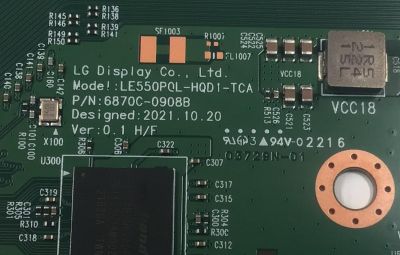 T-CON PARA TV LG ORIGINAL / NUMERO DE PARTE 6871L-6872C / 6870C-0908B / LE550P0L-HQD1-TCA / LC550PQL (HQ)(D3) / 550M7H3Y01 / BBTE3Y / M00046 / MODELO OLED55C2PUA / OLED55C3PUA / OLED55C3PUA.DUSQLJR - Imagen 2