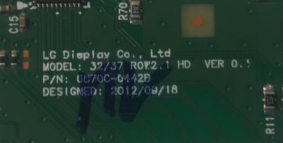 T-CON PARA TV ALUX ORIGINAL / NUMERO DE PARTE 6871L-5852A / 6870C-0442B / 5852A / PANEL K320WDD1 / MODELO AL32ASHD - Imagen 3