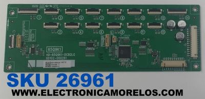 LED DRIVER PARA TV TCL ORIGINAL / NUMERO DE PARTE G0311-000205 / 40-65Q9K1-DCB2LG / G0102-000261 / 65Q9K1 / G0311-000205-Z00 / GTC012690I / V8-M65Q9K1-LC / PANEL LVU650NDJL / DISPLAY ST6451D08-5 VER.2.1 / MODELO 65QM751G