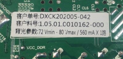 MAIN FUENTE COMBO PARA TV SCEPTRE ORIGINAL / NUMERO DE PARTE  DXCK202005-042 / TP.MS3553.PB802 / 1.05.01.C010162-000 / C20070662-0A00794 / DISPLAY PT430CT03-2 VER.1.0 / MODELO H43 / X435BV - Imagen 3