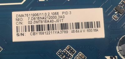 MAIN FUENTE COMBO PARA TV PHILIPS ORIGINAL FHD ROKU TV / NUMERO DE PARTE 02-3MT816A40 / 02-3MT816A40 / 02-3MT816A40-J01T / DMA7511906 / 7.D816NA212000.3A0 / PANEL LVF400CMDX E0226 / DISPLAY V400HJ9-PE1 REV.C4 / MODELO 40PFL4775/F7 / 40PFL4775/F7 A - Imagen 2