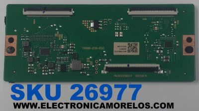 T-CON PARA TV ONN ORIGINAL / NUMERO DE PARTE 513C55B0M41 / TV55B0-ZC26-01(A) / 303C55B0231 / 20240311 / 2010131298 / M41/7836-05101 / PANEL ST4951D01-1 (V2.2) / DISPLAY ST4951D01-1 VER.2.2 / MODELO 100012585 50"