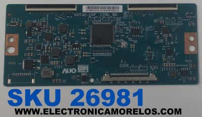 T-CON PARA TV RCA ORIGINAL / NUMERO DE PARTE 5550T32C24 / 55T32-C0F / 55.50T32.C24 / UZ-5550T32C24-13C / PANEL T500QVN03.7 / DISPLAY T500QVN03.7 / MODELO RLDED5098-B-UHD