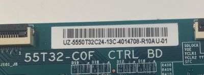 T-CON PARA TV RCA ORIGINAL / NUMERO DE PARTE 5550T32C24 / 55T32-C0F / 55.50T32.C24 / UZ-5550T32C24-13C / PANEL T500QVN03.7 / DISPLAY T500QVN03.7 / MODELO RLDED5098-B-UHD - Imagen 2