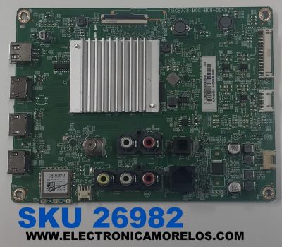 MAIN PARA TV VIZIO ORIGINAL 4K UHD HDR QLED SMARTCAST / NUMERO DE PARTE XLCB02K025 / 715GB778-M0C-B00-004D / (X)XLCB02K0250A0X / KSA500027 / PANEL TPT500WR-DJ7QE1.N / V500DJ7-QE1 REV.D1 / MODELO M50Q6-J01 / M50Q6-J01 LTY6G6UZ