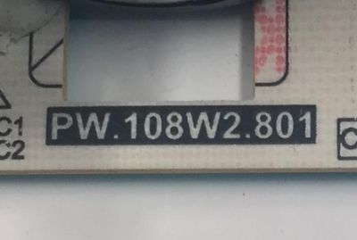 FUENTE DE PODER PARA TV POLAROID ORIGINAL / NUMERO DE PARTE PW.108W2.801 / G18090393 / 0A00294 / PANEL HV430QUB-N4D / MODELO 43GSR4100KL - Imagen 2