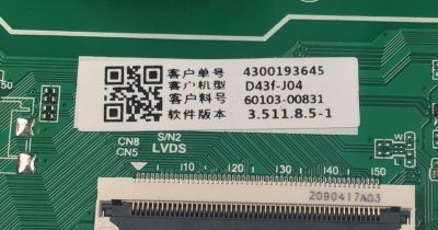 MAIN FUENTE COMBO PARA TV VIZIO ORIGINAL FHD / NUMERO DE PARTE 60103-00831 / TPD.MT5583.PB751 / 4300193645 / U22110095 / D43F-J04 / 192E216030B / PANEL BOEI430WU1 / DISPLAY HV430FHB-F90 / MODELO D43F-J04 / D43F-J04 LBVFC9TZ - Imagen 3
