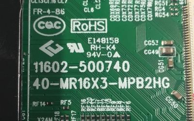 MAIN FUENTE COMBO ORIGINAL PARA TV TCL HD ROKU TV / NUMERO DE PARTE 30800-001042 / 40-MR16X3-MPB2HG / 11602-500740 / MR16X3 / 30801-001034 / V8-MR16K01-LF / PANEL LVW320NDEL / DISPLAY V320BJ9-Q01 REV.C1 / MODELO 32S331 - Imagen 3