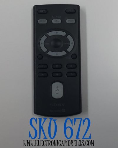 CONTROL REMOTO SONY ORIGINAL PARA AUTOESTEREO / NUMERO DE PARTE RM-X304 - Imagen 1