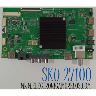 MAIN PARA TV ONN ORIGINAL 4K UHD HDR ROKU TV / NUMERO DE PARTE 515C90104M19 / MT90104-ZC01-01 / M19/3423-01479 / 2130006379 / M24110-MU / DISPLAY HV650QUB-F71 / MODELO 100012587 65"