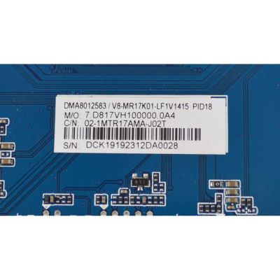 MAIN ORIGINAL NUEVA PARA TV PHILIPS / NUMERO DE PARTE 02-1MTR17AMA-J02T / CV817-VH / V8-MR17K01-LF1V1415 / DMA801258 / CQC17134172152 / 7.D817VH100000.0A4 / DISPLAY ST6451D06-3 / MODELO 65PUL7973 / 65PUL7973/F7 - Imagen 2