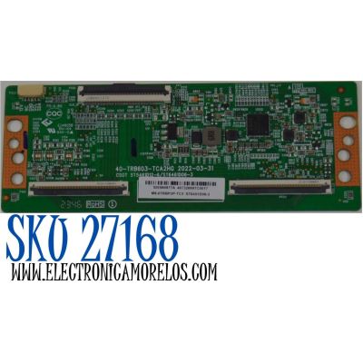 T-CON ORIGINAL NUEVA PARA TV TCL / NUMERO DE PARTE M8-0TRBP2P-TC5 / 40-TRB603-TCA2HG / ST6451D06-3 / IDE980877A / ST5461D12-6 / ST6461D06-3 / CS0T ST5461D12-6/ST6461D06-3 / 40732669TC0017 / MODELO 75Q650F