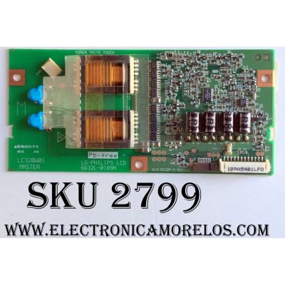 BACKLIGHT INVERSOR MASTER / PHILIPS 6632L-0189A MODELO 32PF5320/28