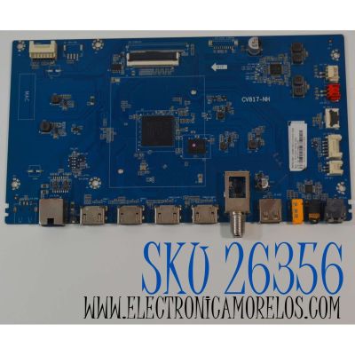 MAIN ORIGINAL PARA TV JVC 4K UHD HDR ROKU TV / NUMERO DE PARTE V8-MR17K01-LF1V2720 / CV817-NH / 02-1MTR17AMA-J03T / IDF195038D / 7.T817NH110000.0A2 / D3K01772304DA / P02EE08070136A / CQC16001148501 / DISPLAY ST5461D12-6 VER.2.2 / MODELO SI55URF