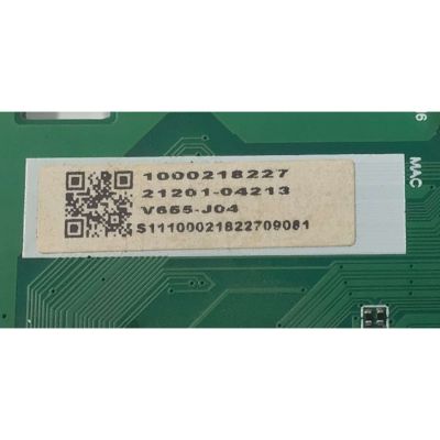 MAIN PARA TV VIZIO ORIGINAL 4K UHD HDR SMARTCAST / NUMERO DE PARTE 21201-04213 / TD.MT5691.U751 / V655-J04 / 1000218227 / PANEL BOEI650WQ1 / DISPLAY HV650QUB-F72 REV.1.0 / MODELO V655-J04 / V655-J04 LBSFE41A - Imagen 3