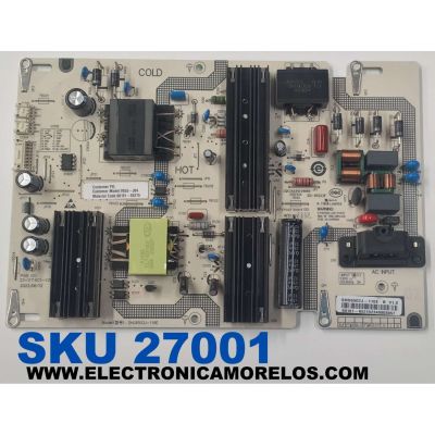 FUENTE DE PODER PARA TV VIZIO ORIGINAL / NUMERO DE PARTE 60101-05215 / SHG6502J-116E / 25-DT1601-X2P1 / SHG6502J-116E B V1.0 / CQC14134104969 / PANEL BOEI650WQ1 / DISPLAY HV650QUB-F72 REV.1.0 / MODELO V655-J04 / V655-J04 LBSFE41A