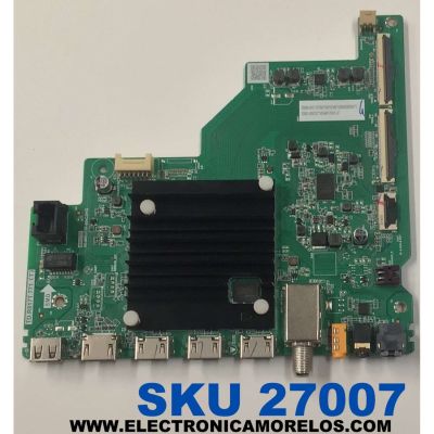 MAIN PARA TV TCL ORIGINAL 4K UHD HDR ROKU TV / NUMERO DE PARTE 30900-000110 / TD.R817T.771 / 30901-000127 / V8-MR17K01-LF / GNB003090A / TD.R817T.771 (T) / PANEL LVU650NDEL CS9W65 V3 / DISPLAY ST6451D06-3 VER.2.1 / MODELO 65S451 / 65S41BR