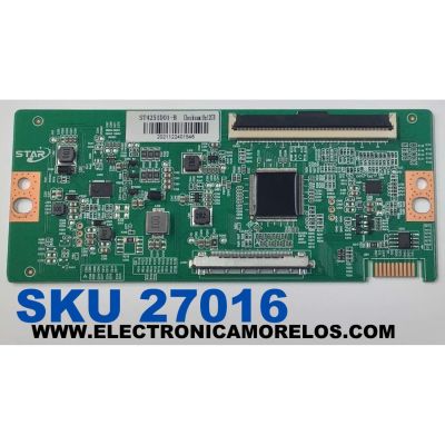T-CON PARA TV WESTINGHOUSE ORIGINAL / NUMERO DE PARTE ST4251D01-B / 2021122401546 / DISPLAY PT430GT01-1 VER.1.0 / MODELO WR43UT4212