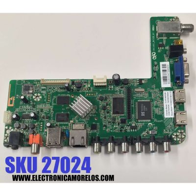 MAIN PARA TV COBIA ORIGINAL / NUMERO DE PARTE T201601064A / CNC393_RK3128_A1  / CNC393_RK3128_A1 VER:1.1 / B022600004073393GCM / PANEL V400HJ5-PE1 / DISPLAY LSC400HN02-G02 / MODELO CLEDTV4015SM