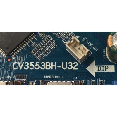 MAIN FUENTE COMBO PARA TV SANSUI ORIGINAL / NUMERO DE PARTE TZ2006-064 / CV3553BH-U32 / V320BJ8-Q01 C1 / 7.T355BHU3221 2E4 / 306010J553U32004 / DISPLAY V320BJ8-Q01 REV.C1 / MODELO SMX32Z1 - Imagen 2