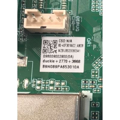 MAIN PARA TV INSIGNIA ORIGINAL 4K UHD FIRE TV / NUMERO DE PARTE 0980-0900-2900 / TD.MT9020.63 / 098009002900 / 098009002900(0A) / 89N089PA653010A / DISPLAY T430QVN03.8 / MODELO NS-43F301NA22 - Imagen 3