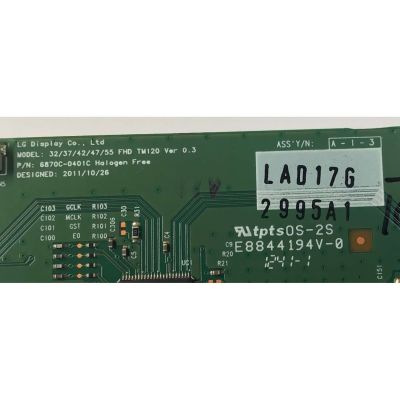 T-CON PARA TV NAXA ORIGINAL / NUMERO DE PARTE 6871L-2995A / 6870C-0401C / 2995A / MODELO NT-5502K - Imagen 2