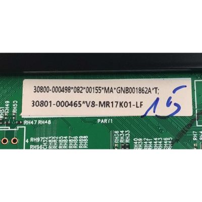 MAIN PARA TV TCL ORIGINAL 4K UHD HDR ROKU TV / NUMERO DE PARTE 30800-000498 / 11602-500506 / 40-MR17T5-MAB2HG / MR17T5 / 30801-000465 / V8-MR17K01-LF / PANEL LVU650NDEL / DISPLAY PT650GT01-1 VER.1.1 / MODELO 65S453 / 65S451 - Imagen 4