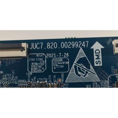 T-CON PARA TV WESTINGHOUSE ORIGINAL / NUMERO DE PARTE / JUC7.820.00299247 / 2E08816A0 / 1813421003A / ZB2B3FQ / T003068 / PANEL C550Y20-G5 / DISPLAY ST5461D12-6 VER.2.1 / MODELO WR55UX4212 - Imagen 2