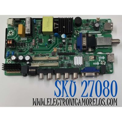 MAIN FUENTE COMBO  PARA TV WESTINGHOUSE ORIGINAL FULL HD/ NUMERO DE PARTE 260104012070 / TP.MS3553.PB507 / 4100078848 / N20020664 / 0A01694 / DISPLAY PT236AT01-1 VER.2.6 / MODELO WD24HB6101