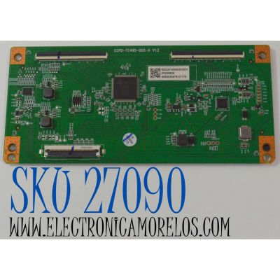 T-CON PARA TV JVC ORIGINAL / NUMERO DE PARTE 513C4951M20 / CCPD-TC495-005-H V1.2 / M20/2010069050/SDX / 20200826 / 4600038478-07175 / DISPLAY CC500PV7D VER.02 / MODELO LT-50MAW595 
