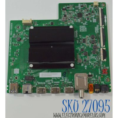 MAIN PARA TV TCL ORIGINAL 4K UHD HDR GOOGLE TV / NUMERO DE PARTE 30800-001028 / 40-R51MP9-MAE2HG / 11602-500856 / 30801-001020 / V8-R51MT08-LF / PANEL LVU650NDEL / DISPLAY ST6451D06-3 VER.2.1 / MODELO 65S470G 