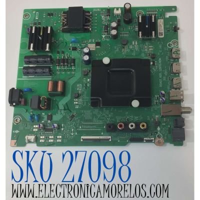 MAIN FUENTE COMBO PARA TV HISENSE ORIGINAL 4K UHD HDR VIDAA / NUMERO DE PARTE 332764 / RSAG7.820.12970/ROH / 332765 / 43A51HUV / X02DE047196A / PANEL HD425Y1U51-TOL2 / DISPLAY T430QVN03.7 / MODELO 43A6KV