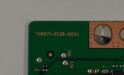 T-CON ORIGINAL PARA TV ONN / NUMERO DE PARTE 513C6571M03 / TV6571-ZC26-01 / TV6571-ZC26-01(A) / KB-6160A / M03-3417-01243 / 20240717 / 2130006379 / DISPLAY HV650QUB-F71 / MODELO 100012587 65" - Imagen 3