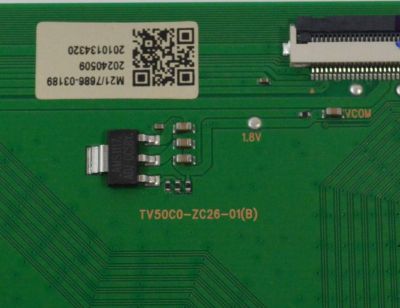 T-CON PARA TV ONN ORIGINAL / NUMERO DE PARTE 513C50C0M21 / 303C50C0232 / TV50C0-ZC26-01 / TV50C0-ZC26-01(B) / M21/7686-03189 / 20240509 / 2010134320 / 2023.06.08 / 20230608 / DISPLAY V430DJ1-Q01 REV.D2 / MODELO 100012584 43" - Imagen 3