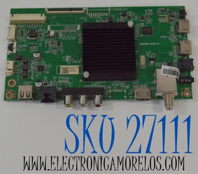 MAIN PARA TV ONN ORIGINAL 4K UHD HDR ROKU TV / NUMERO DE PARTE 515C90104M09 / MT90104-ZC01-01 / M09/2911-01786 / 2010122104 / 20230904 / DISPLAY ST6451D04-9 V2.1 / MODELO 100012587 65" 