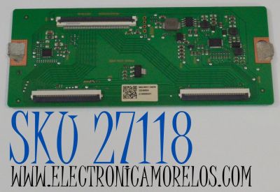 T-CON PARA TV ONN ORIGINAL / NUMERO DE PARTE 513C50C0M62 / TV50C0-ZC26-01 / TV50C0-ZC26-01(B) / 303C50C0232 / M62/9657-04656 / 20240604 / 2130006201 /  PANEL V650DJB-Q02 (D2) / DISPLAY V650DJB-Q02 REV.D2 / MODELO 100012587 65"